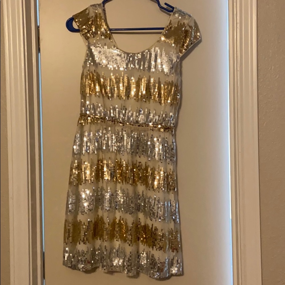 Gold and silver dress